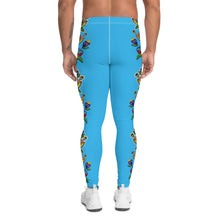 Load image into Gallery viewer, Men’s Leggings (blue) - Beaded Floral