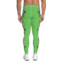 Load image into Gallery viewer, Men&#39;s Leggings (green) - Beaded Floral