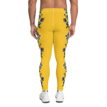 Load image into Gallery viewer, Men&#39;s Leggings (yellow) - Beaded Floral