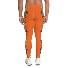 Load image into Gallery viewer, Men&#39;s Leggings (orange) - Beaded Floral