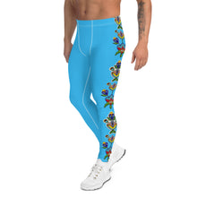 Load image into Gallery viewer, Men’s Leggings (blue) - Beaded Floral