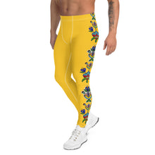 Load image into Gallery viewer, Men&#39;s Leggings (yellow) - Beaded Floral