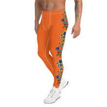 Load image into Gallery viewer, Men&#39;s Leggings (orange) - Beaded Floral