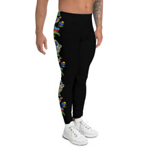 Load image into Gallery viewer, Men&#39;s Leggings (black) - Beaded Floral